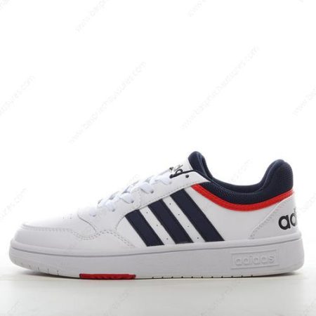 Chaussure Adidas Hoops 3.0 Low ‘Blanc Rouge’ GY5427