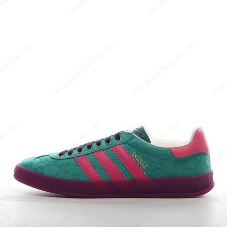 Chaussure Adidas x Gucci Gazelle GG Monogram ‘Vert Rose Vert’ IE4795