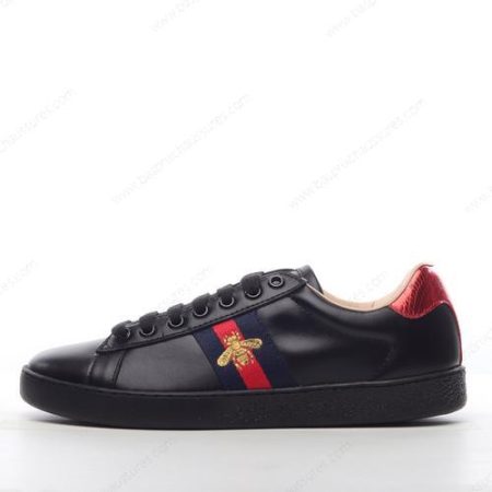Chaussure Gucci ACE Bee Embroidered ‘Noir Rouge’ 429446-A38G0-1284