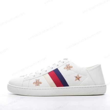 Chaussure Gucci ACE Embroidered ‘Blanc D’Or’