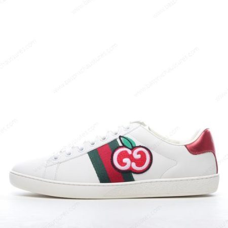 Chaussure Gucci ACE GG Apple Patch ‘Blanc Rouge’ 611376-DOPE0-9064