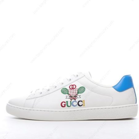 Chaussure Gucci ACE TENNIS ‘Blanc Bleu’ 603696-AYO70-9096