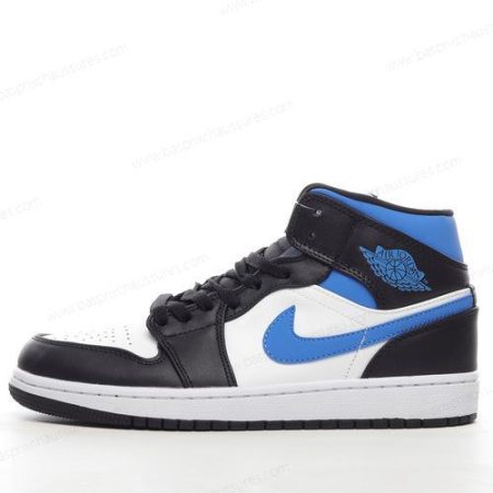 Chaussure Nike Air Jordan 1 Mid ‘Blanc Bleu Noir’ 554725-140
