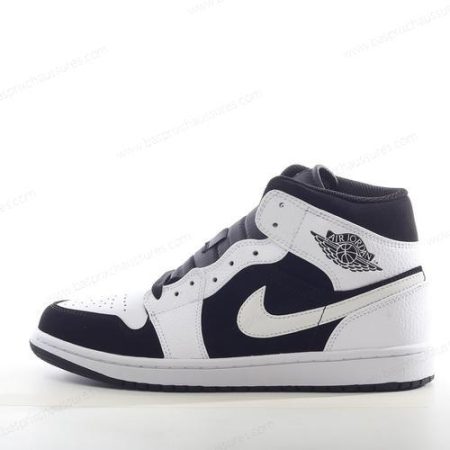 Chaussure Nike Air Jordan 1 Mid ‘Blanc Noir’ 554725-113