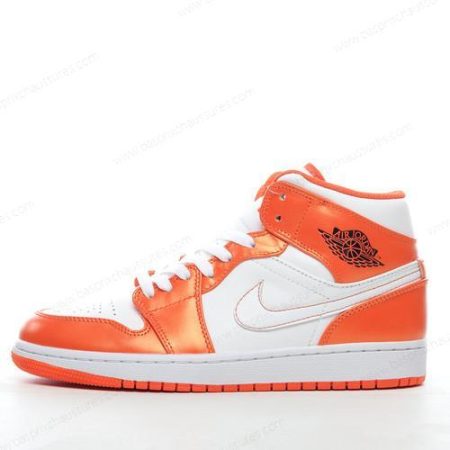 Chaussure Nike Air Jordan 1 Mid ‘Orange Blanc’ DM3531-800