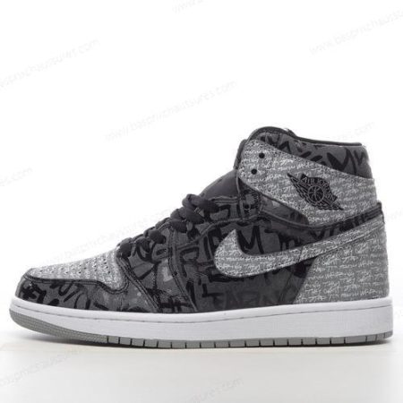 Chaussure Nike Air Jordan 1 Retro High OG ‘Noir Blanc Gris’ 555088-036