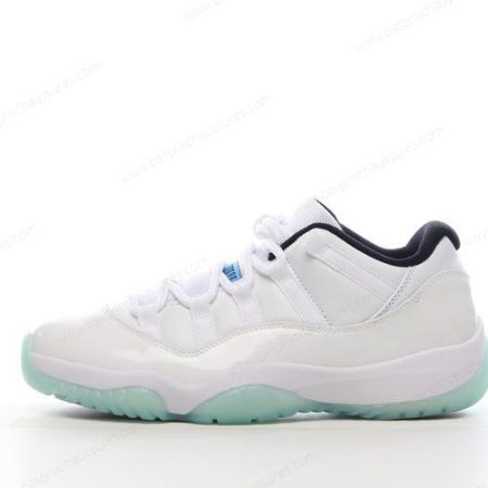 Chaussure Nike Air Jordan 11 Low ‘Blanc Noir Bleu’ AV2187-117