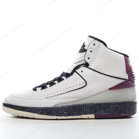 Chaussure Nike Air Jordan 2 Mid SP x Off-White ‘Blanc Violet Noir’ DJ4375-160