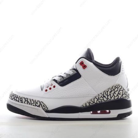 Chaussure Nike Air Jordan 3 Retro ‘Blanc Noir Gris’ 398614-123