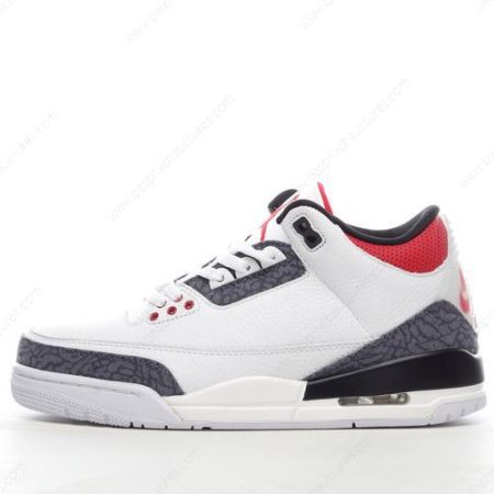 Chaussure Nike Air Jordan 3 Retro ‘Blanc Rouge Noir’ CZ6433-100