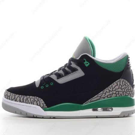 Chaussure Nike Air Jordan 3 Retro ‘Noir Argent Blanc Vert’ CT8532-030