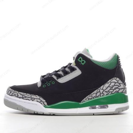 Chaussure Nike Air Jordan 3 Retro ‘Noir Vert’ 398614-030
