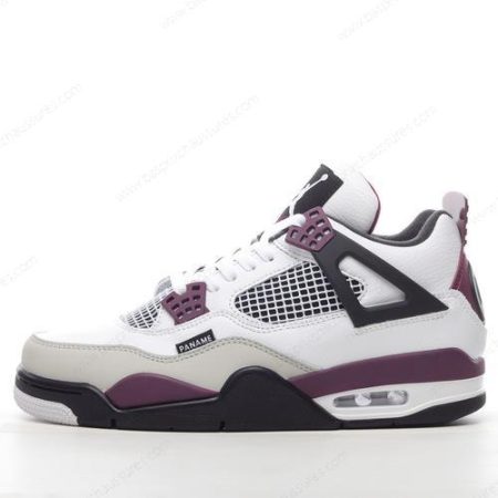 Chaussure Nike Air Jordan 4 Retro ‘Blanc Noir Gris Violet’ CZ5624-100