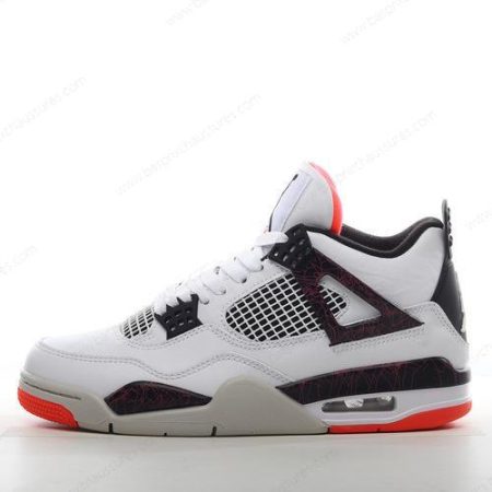 Chaussure Nike Air Jordan 4 Retro ‘Blanc Noir Rouge Orange’ 308497-116