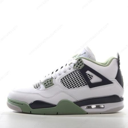 Chaussure Nike Air Jordan 4 Retro ‘Blanc Noir Vert’