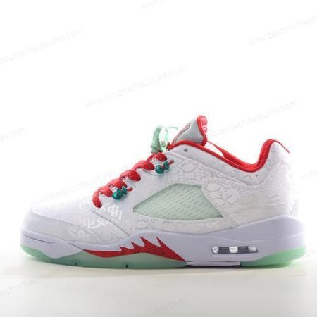 Chaussure Nike Air Jordan 5 Retro ‘Blanc Rouge Vert’