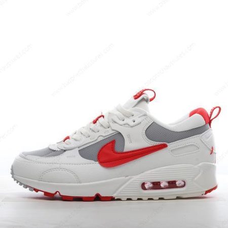 Chaussure Nike Air Max 90 ‘Blanc Gris Rouge’ DX8966-100