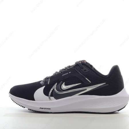Chaussure Nike Air Zoom Pegasus 40 ‘Blanc Noir Argent’ FB7179-001