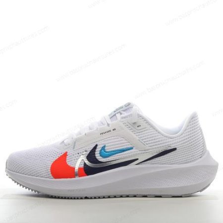 Chaussure Nike Air Zoom Pegasus 40 ‘Blanc Orange Noir Bleu’ FB8866-100