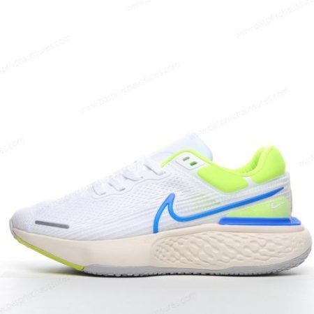 Chaussure Nike Air ZoomX Invincible Run Flyknit ‘Blanc Bleu Vert’ CT2228-101