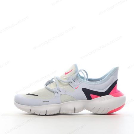 Chaussure Nike Free RN 5 ‘Blanc Noir Bleu’ AQ1316-101