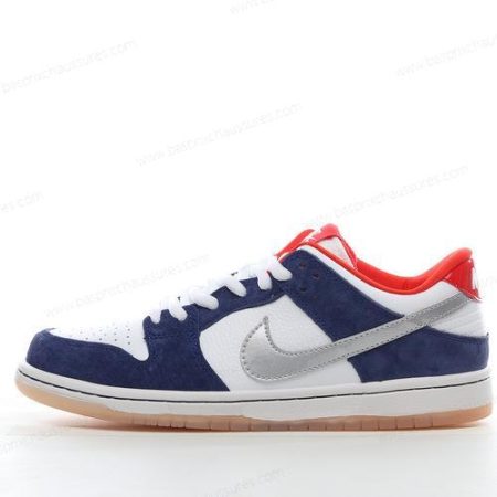 Chaussure Nike SB Dunk Low ‘Argent Marine Rouge’ 839685-416