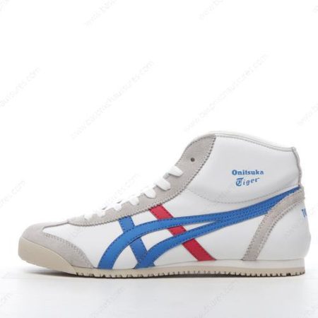 Chaussure Onitsuka Tiger Mexico Mid Runner ‘Blanc Gris Bleu Rouge’ DL409-0143