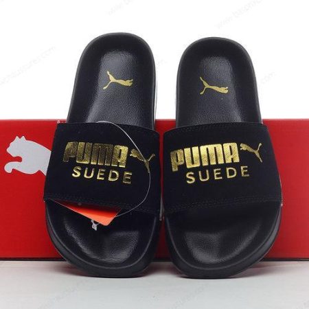 Chaussure Puma Leadcat Suede Slides ‘Or Noir’
